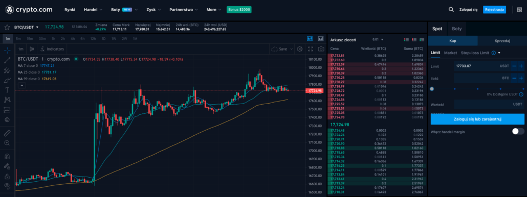 crypto com listing