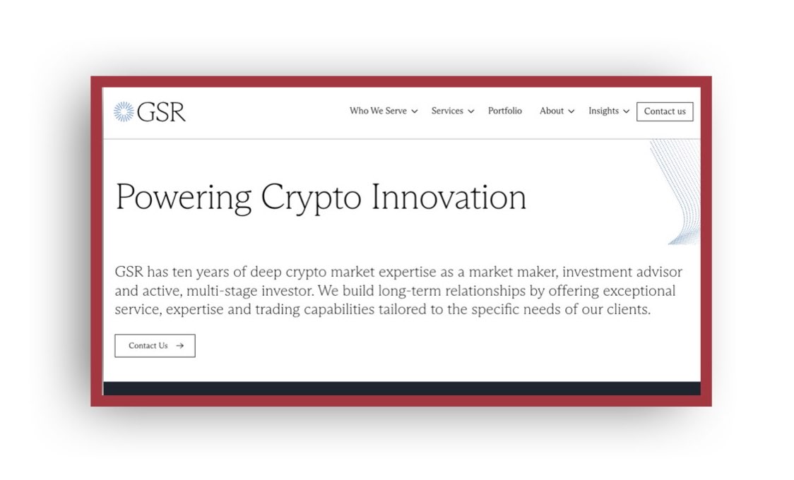 GSR top crypto market makers