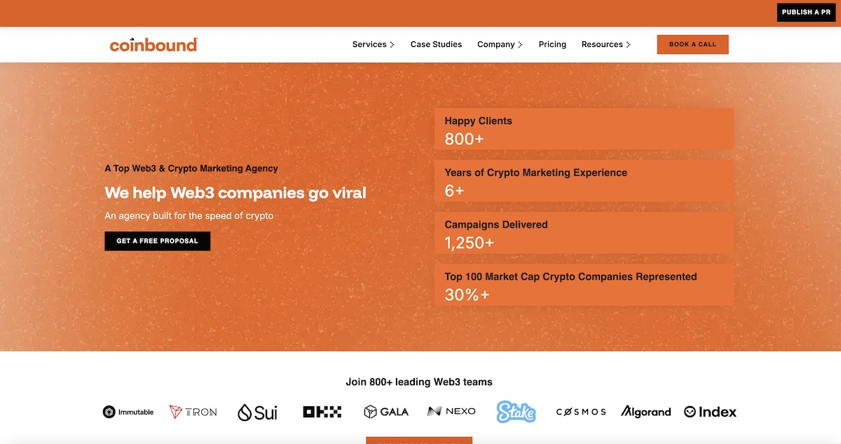 Best web3 and crypto marketing agencies - Coinbound